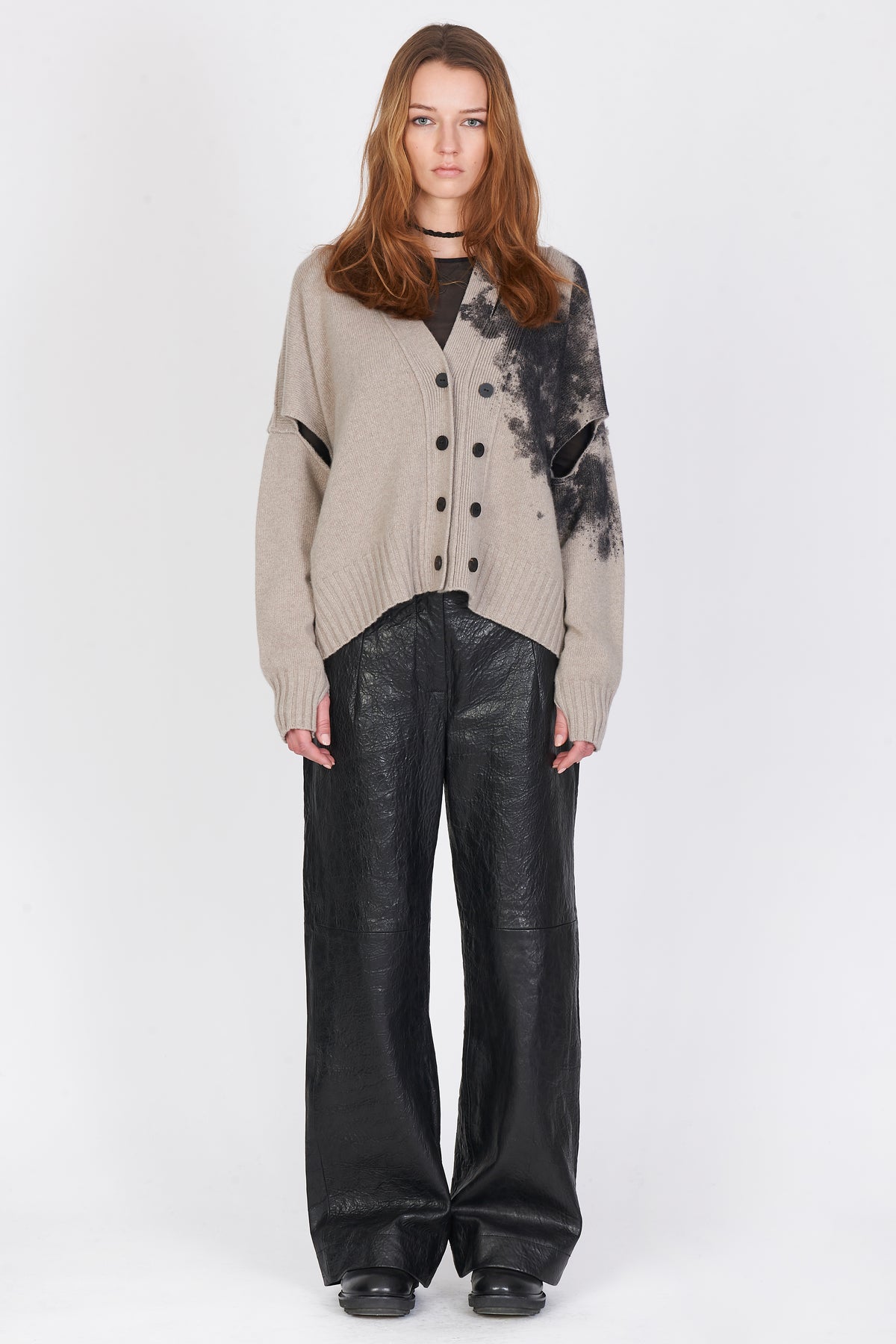 Eco-cashmere cardigan