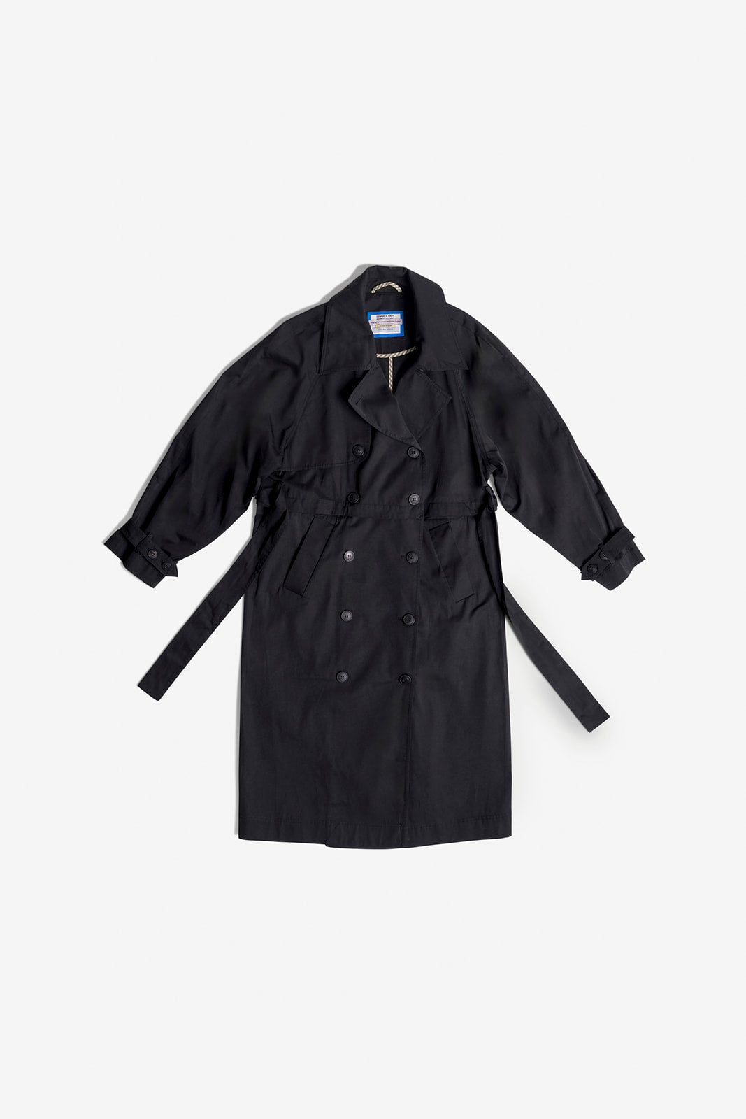 REVERSIBLE DOUBLE-BREASTED TRENCH COAT