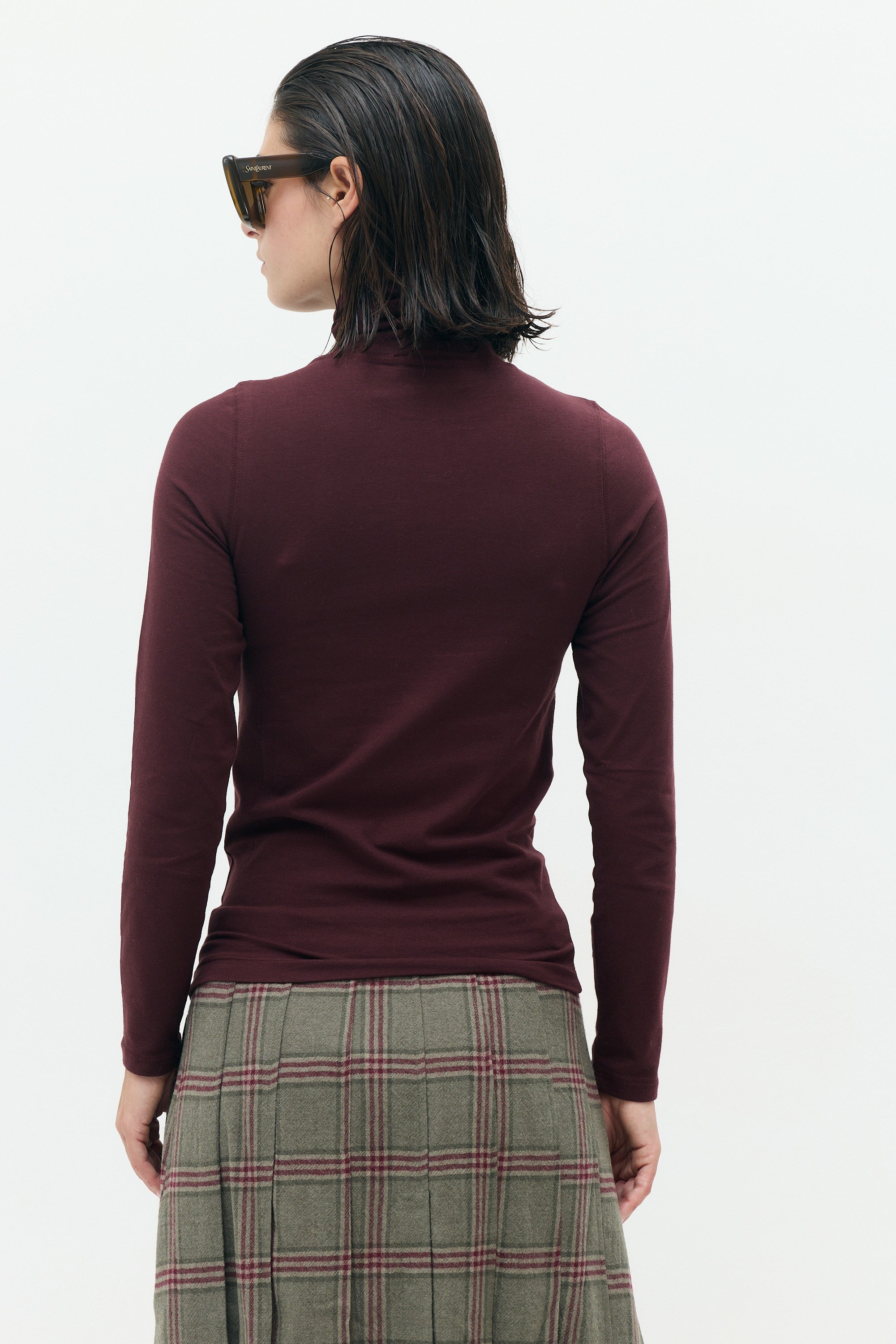 MARIA Fitted Turtleneck Top
