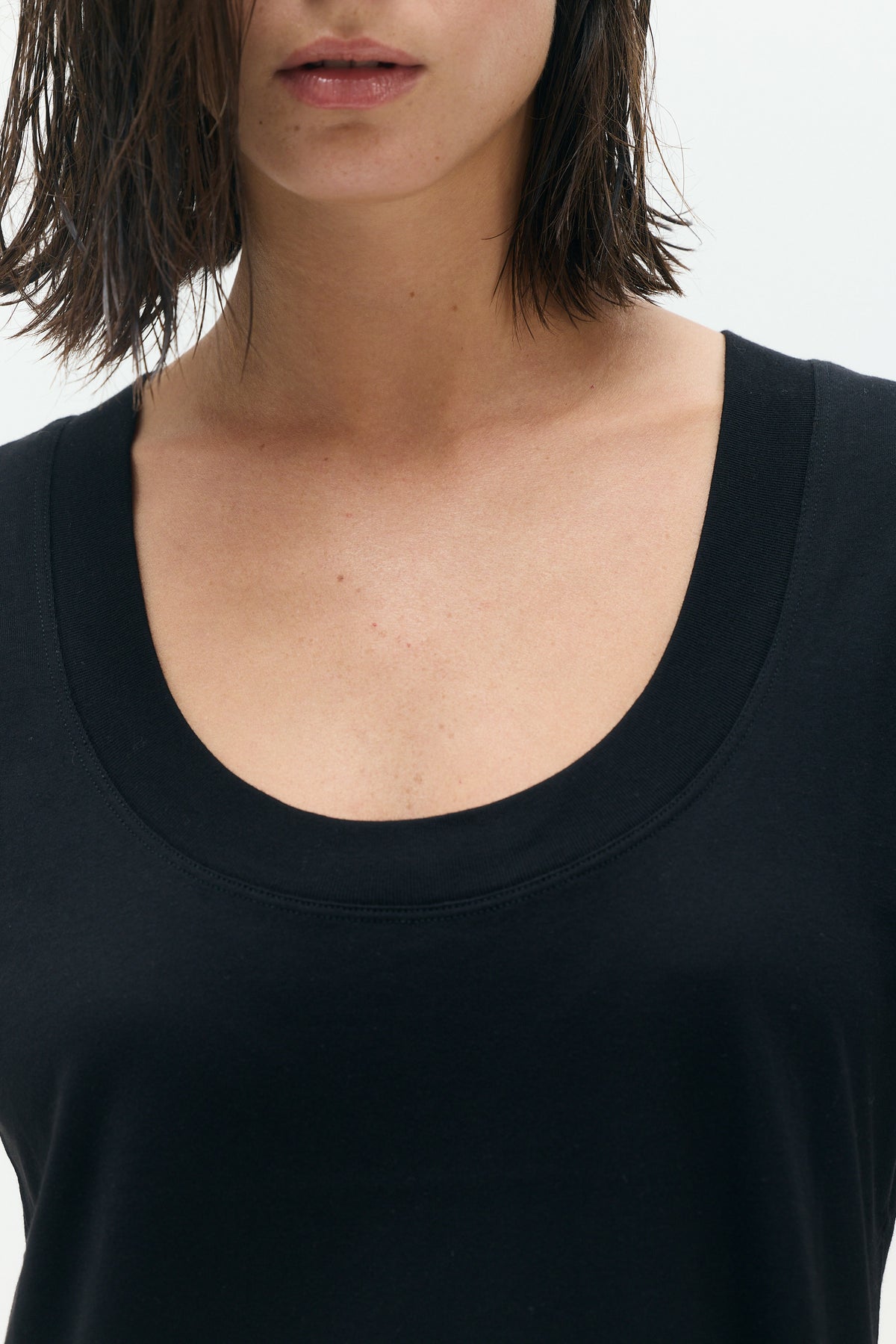 MILA Fitted Black T-Shirt