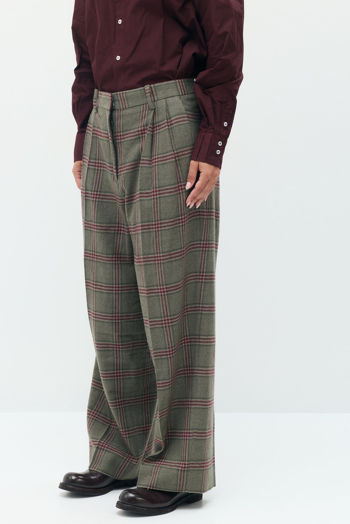 VERA Tailored Checked Trousers