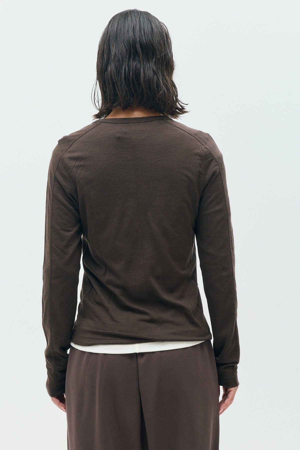 THEA Fine Wool Long-Sleeve Top