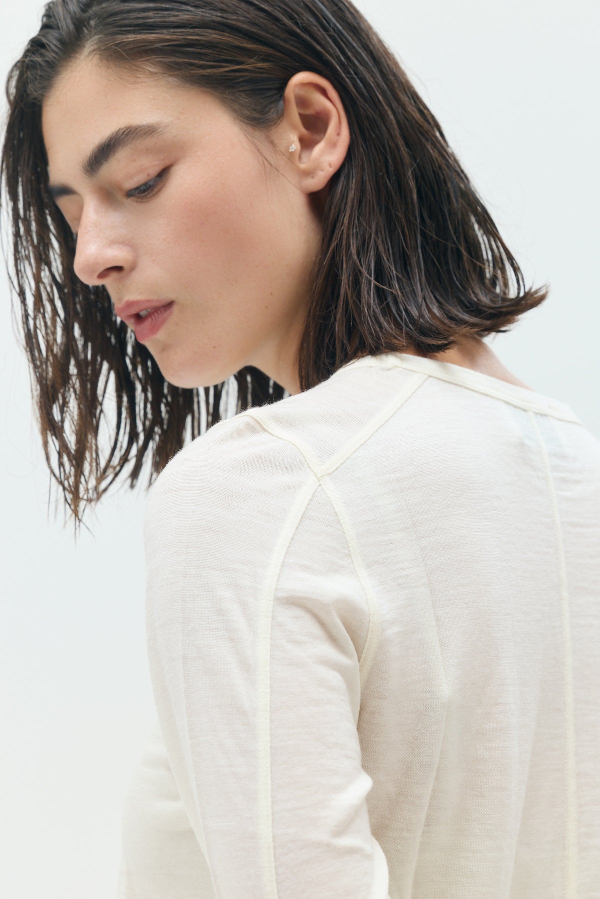 THEA Fine Wool Long-Sleeve Top