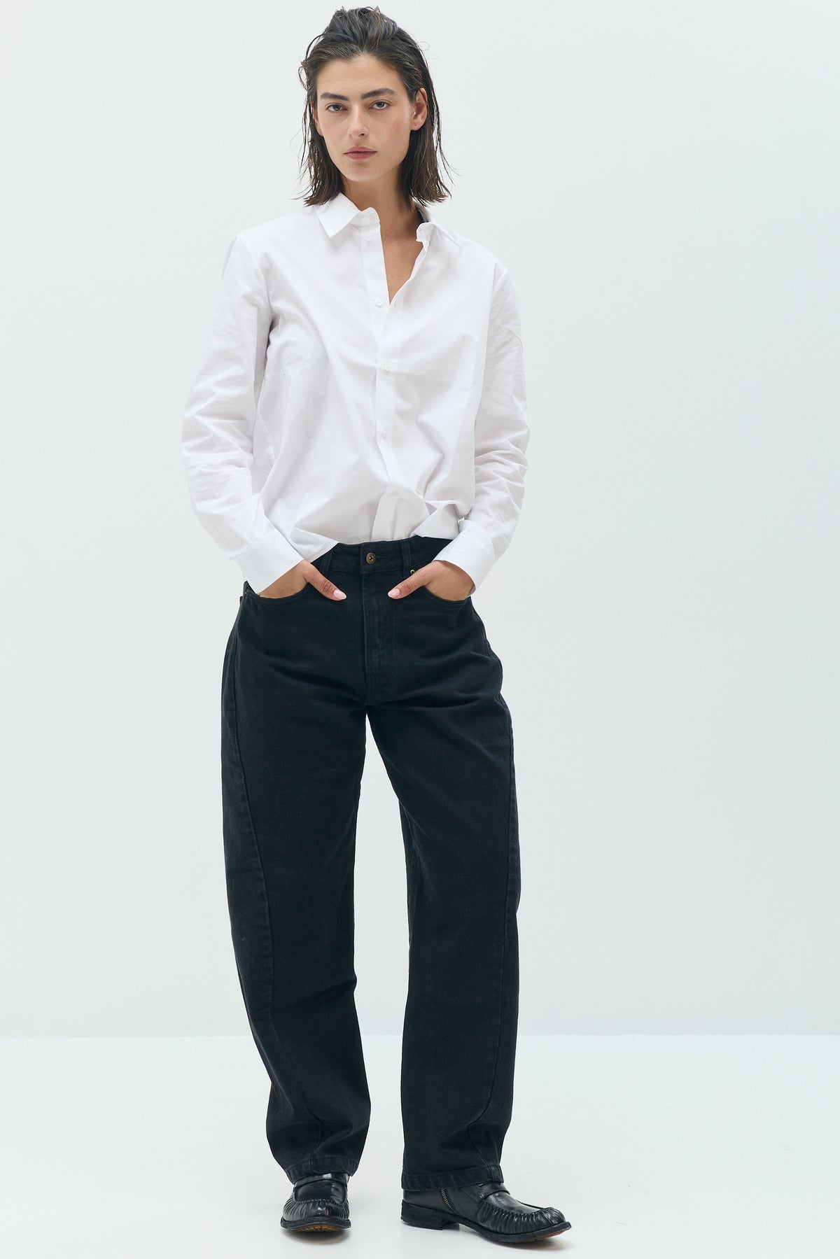 EDIE Twisted-Seam Jeans