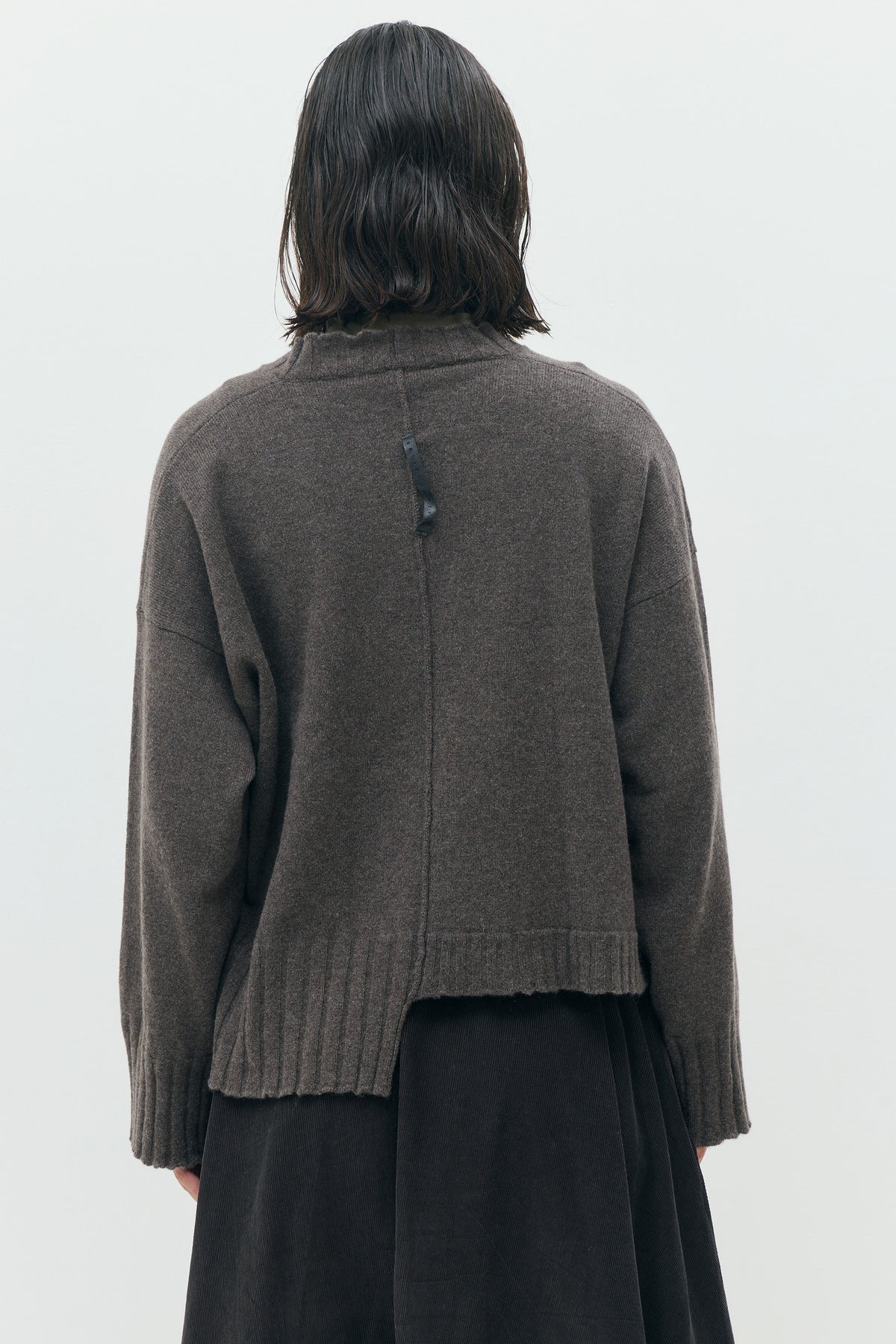 Brown V-Neck Pullover