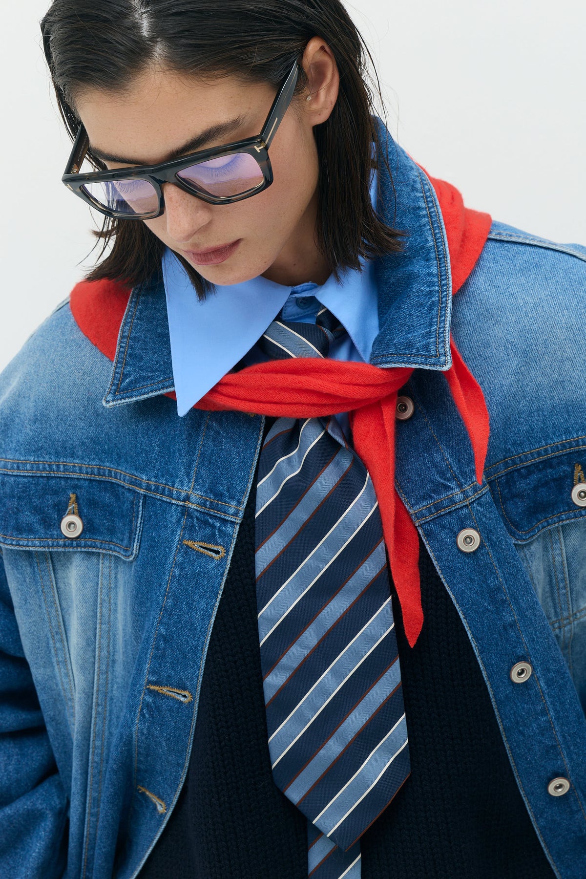 BLUE DENIM JACKET- RELAXED FIT