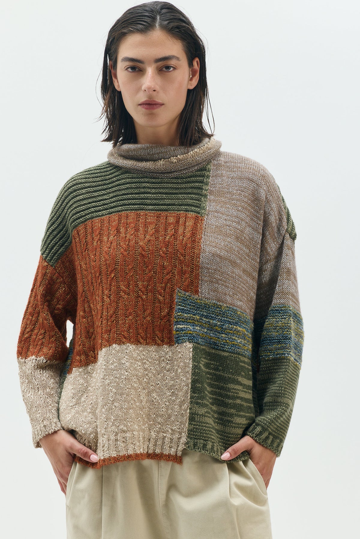 Colored Knitted Top