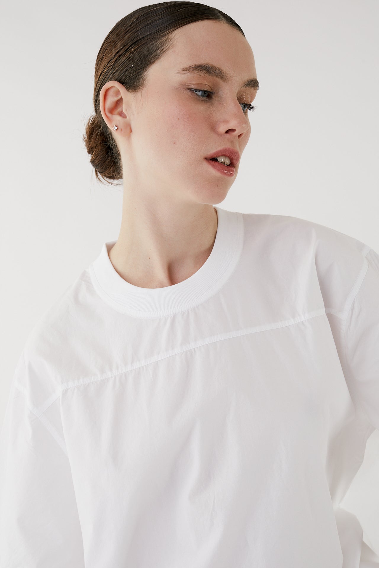 Yoke Poplin T-Shirt