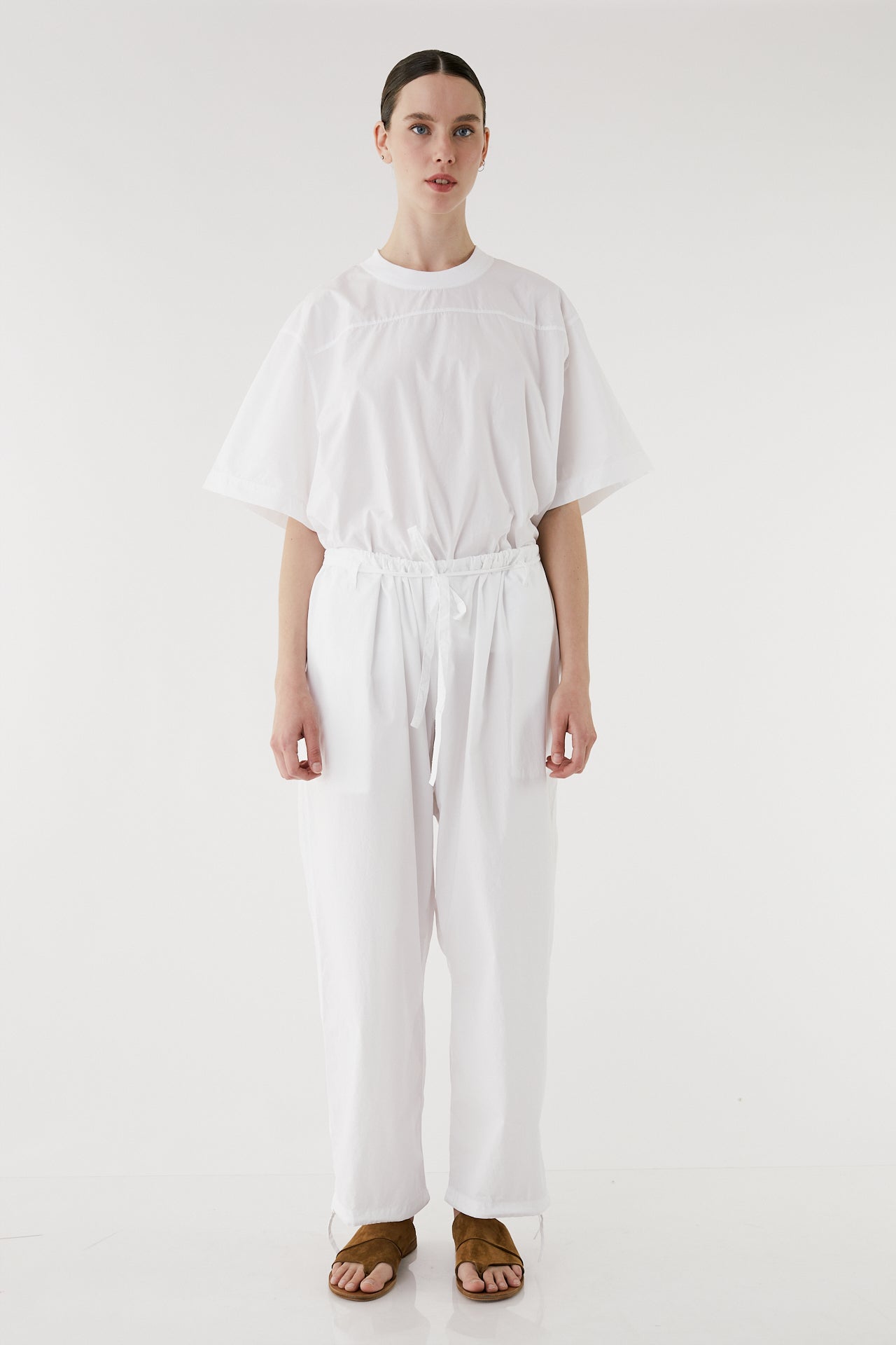White Poplin Judo Pants