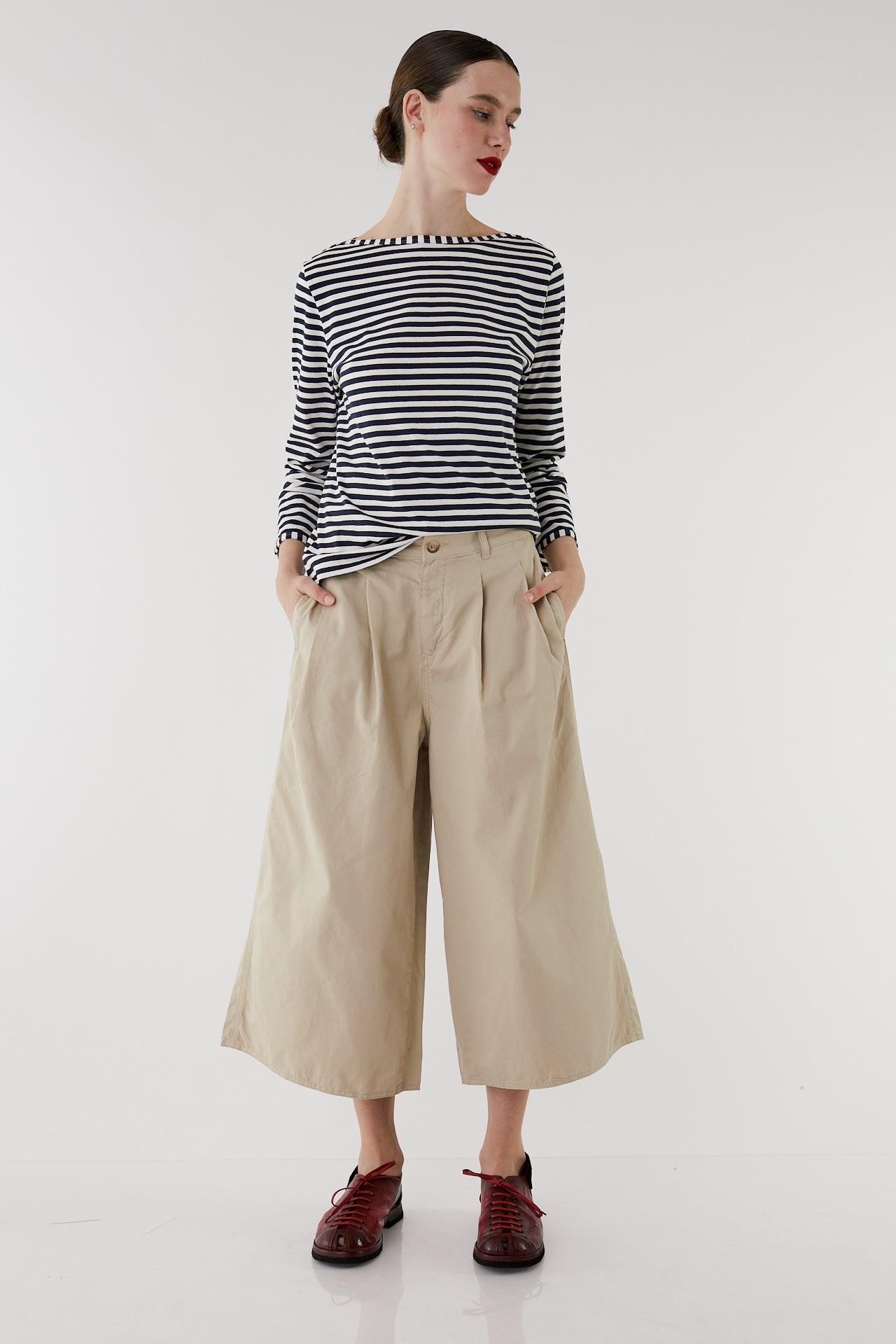 Florence kaki Flare pants