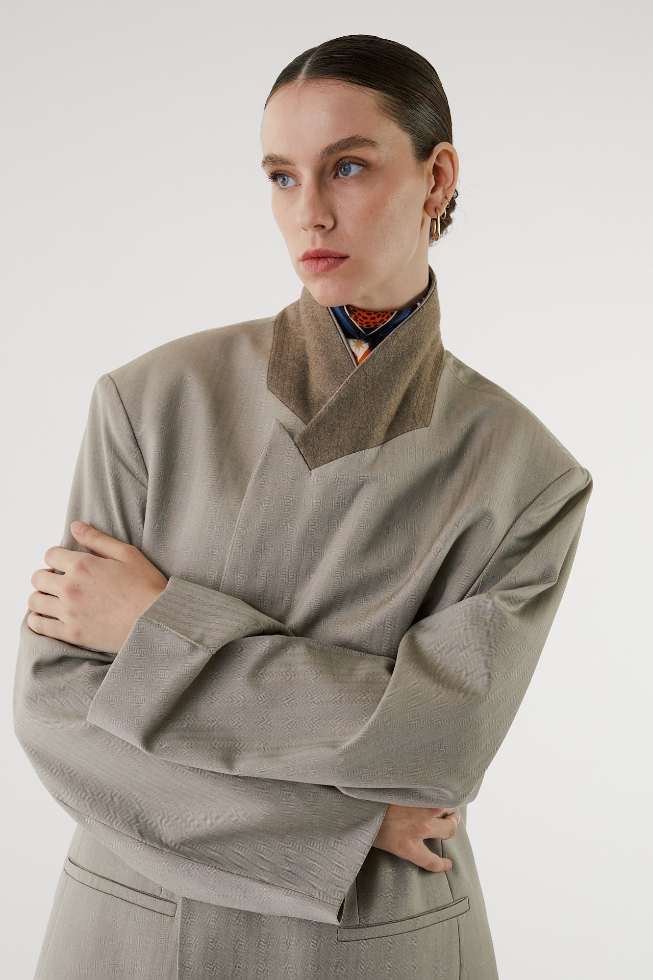 Harper Double-breasted wool jacket