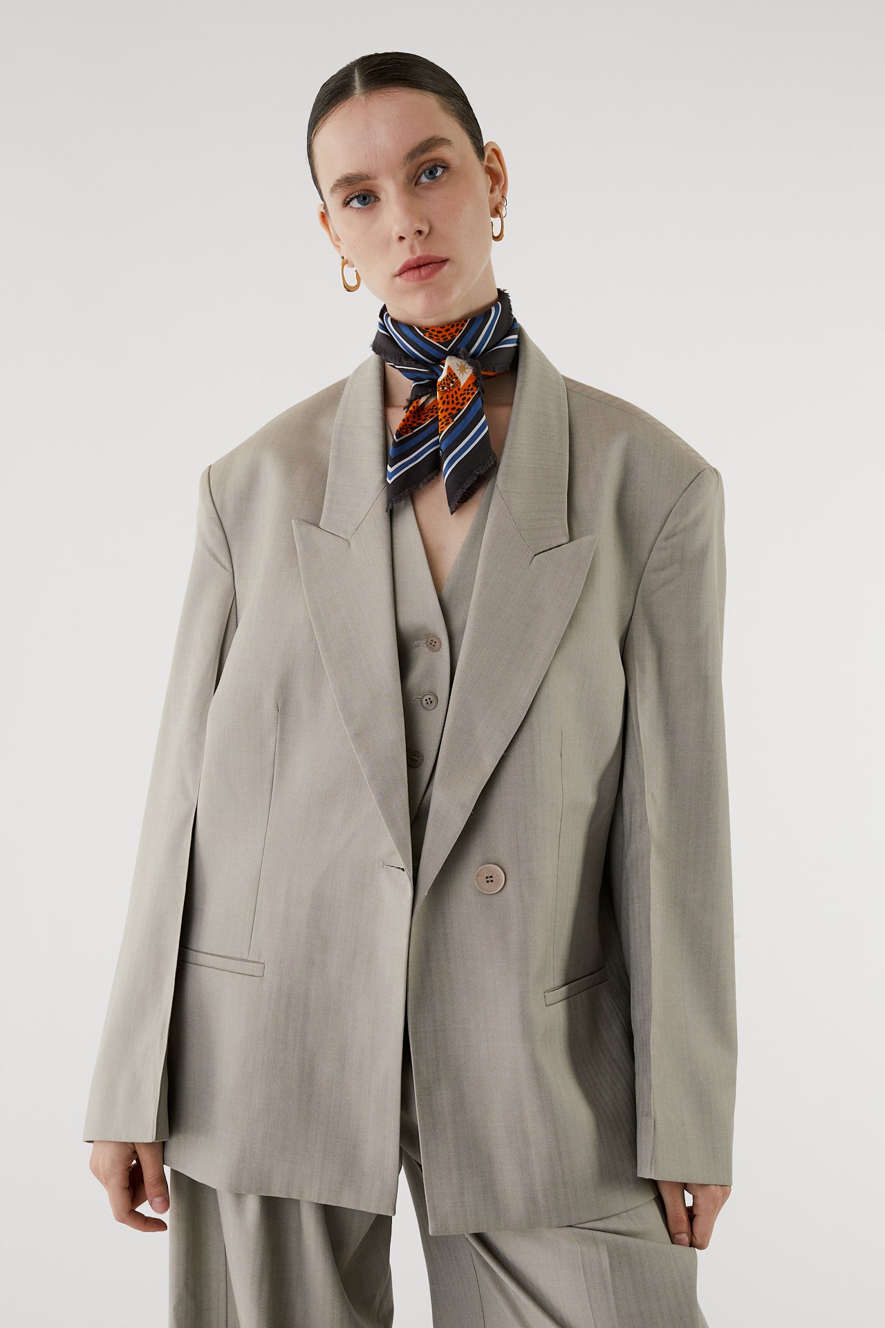 Harper Double-breasted wool jacket