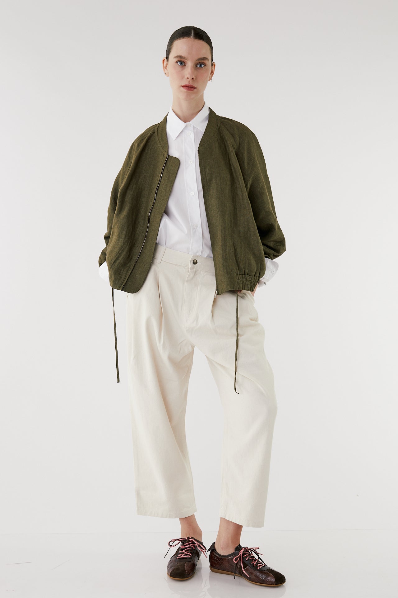 Elan olive Bomber Jacket