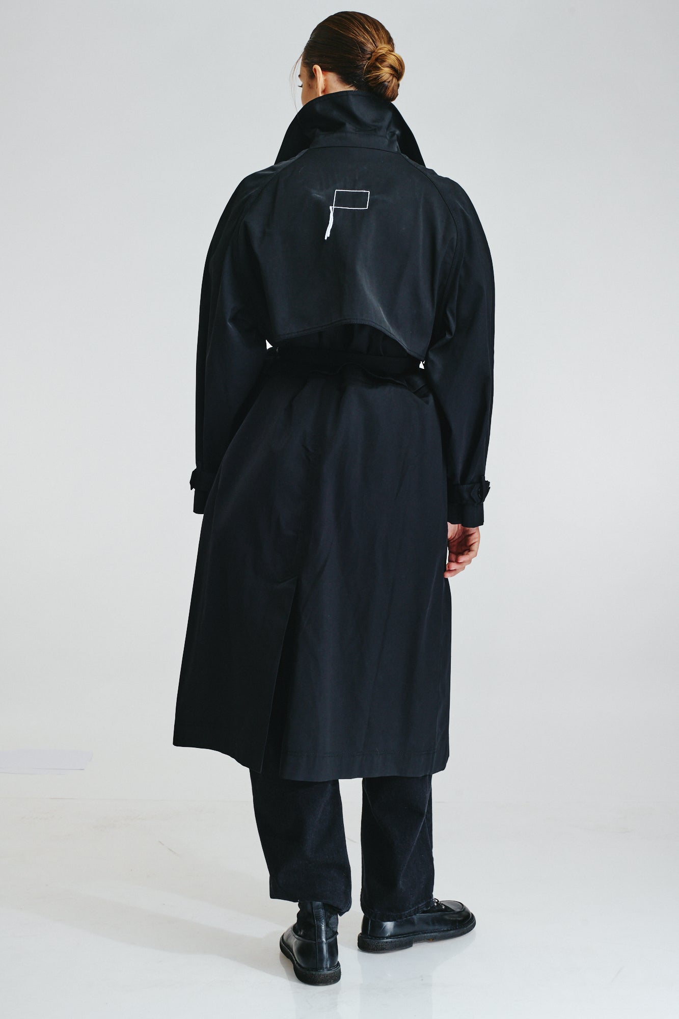 REVERSIBLE DOUBLE-BREASTED TRENCH COAT