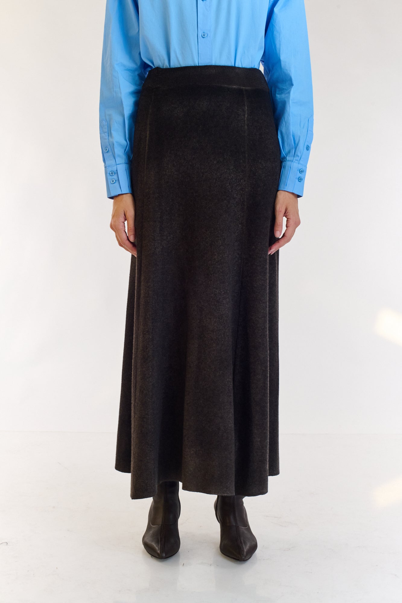 חצאית סריג Gaya שחורה