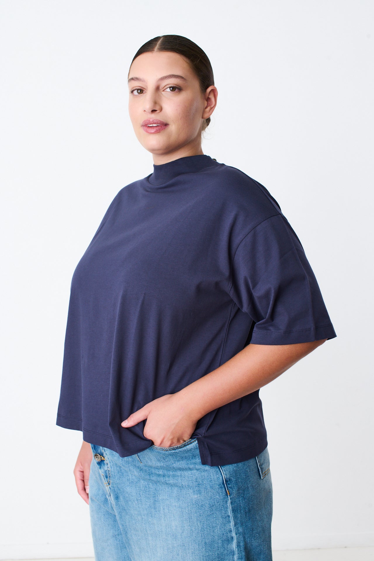 BLUE LESLIE TOP