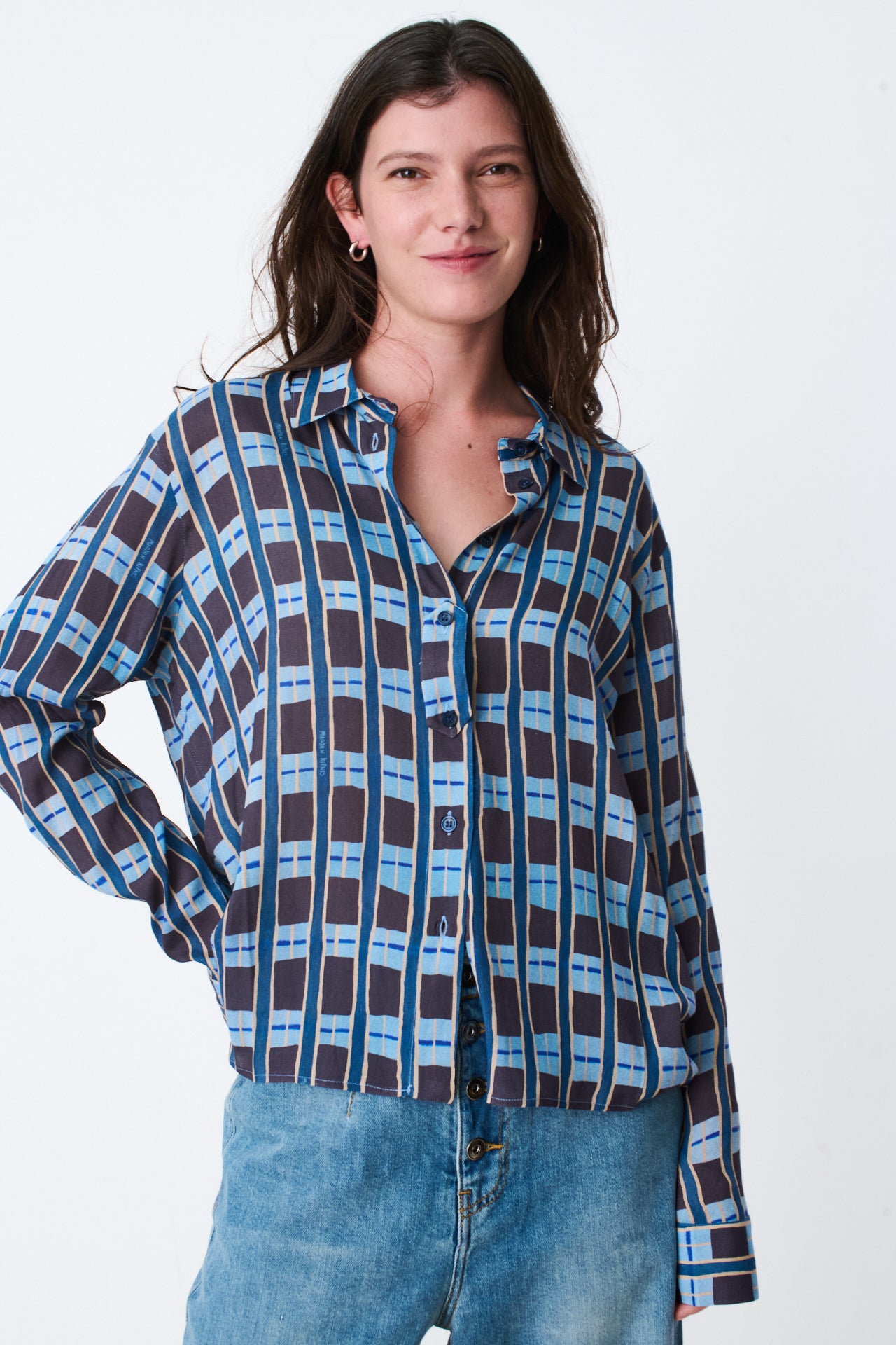 BLUE PRINTED LIV SHIRT