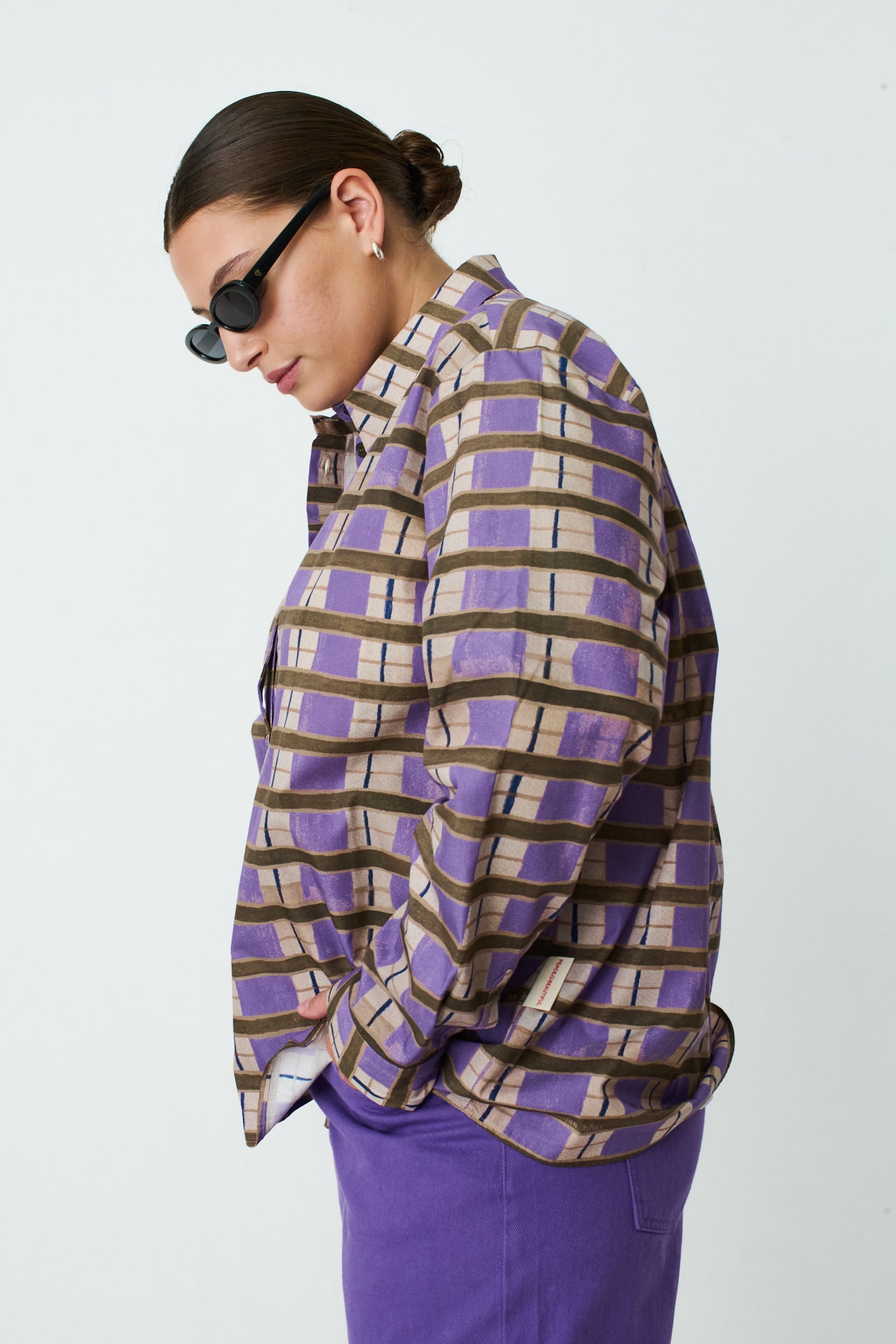 PURPLE PRINTED LIVE SHIRT